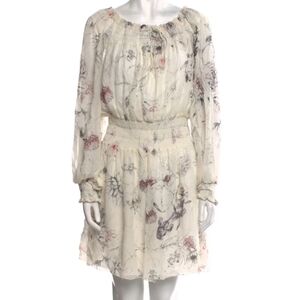 Marchesa Voyage Floral Silk Dress